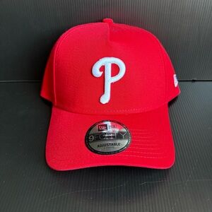 NWT New Era Philadelphia Phillies 9Forty Red A-Frame Snapback Adjustable Hat Cap